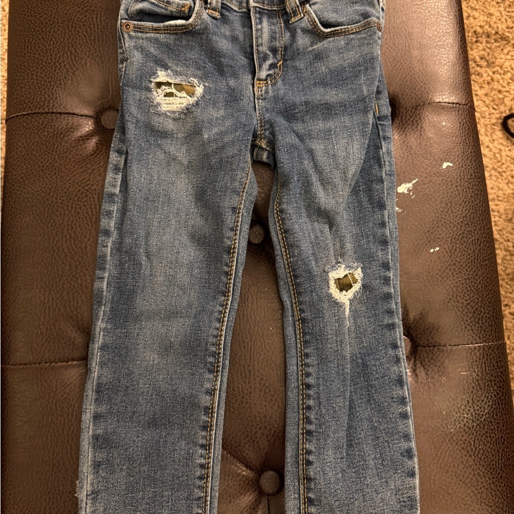 Old Navy Blue Distressed Jeans